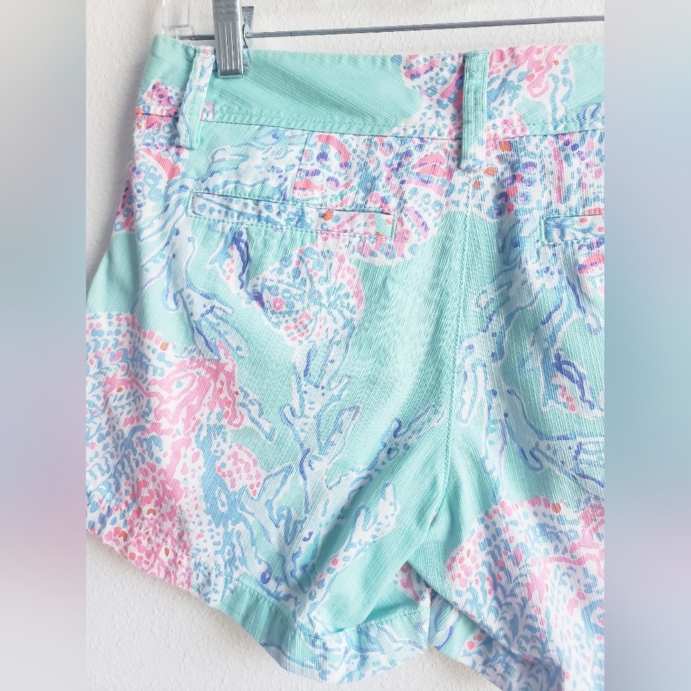 Lilly Pulitzer Callahan Shorts In Minty Fresh - Picture 7 of 10